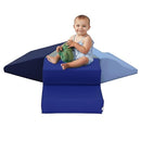Factory Direct Partners 13799-NVPB SoftScape Toddler Playtime Junction 360 Climber, Indoor Active Play Structure (4-Piece) - Navy/Powder Blue by TinyTreasures Baby Boutique