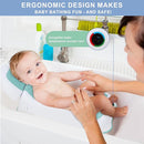 Baby Bath Support,Ideal for Babies Less Than 6 Months Old,with Thermometer-Adjustable Slope Newborn Bathtub, Baby tubs for Baby tubs for Newborn Essentials Must Haves (Green) by TinyTreasures Baby Boutique