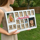 School Years Picture Frame Kids School Frame Graduation Photo holder K-12 Picture holder Preschool to Graduation display Photo Collage display Picture Frames pre K-12 Years(PRE K-Graduation) by TinyTreasures Baby Boutique