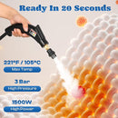 Moongiantgo Handheld Steam Cleaner High Pressure Timed Steamer for Cleaning for Home Kitchen Upholstery, Portable Pressurized Cleaning Machine for Car Detailing, Bathroom Grout Tile, 1200ml by TinyTreasures Baby Boutique