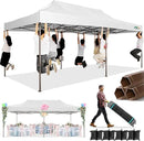 COBIZI 10x20 Pop Up Canopy Heavy Duty Without Sidewalls, Commercial Heavy Duty Pop Up Tent for Parties All Weather Waterproof and UV 50+ Wedding Tent with Roller Bag(Legs Upgraded),White by GreenHaven Gardens