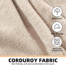 5FT，Big Bean Bag Chairs for Adults，Large beanbag with Filler Included，Memory Foam Material，Easy to Clean and Washable Corduroy Fabric，Suitable for Living Room and Bedroom (Apricot, 5 Foot) by CozyNest Decor