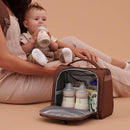 JuJuBe Insulated Bottle Bag, Breastmilk Storage Bag for Baby Bottles, Travel Insulated Lunch or Cooler with Handle, Waterproof Lining for Nursing, Milk, Food, Baby Formula, Snacks, Daycare, Espresso by TinyTreasures Baby Boutique