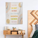 ICMOLYYENLO Boho Plant Aesthetic Tapestry, Abstract Medieval Arch Sun Home Aesthetic Wall Hanging For Bedroom Living Room Dormitory Tapestry 40x60 Inches by CozyNest Decor
