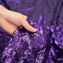 SquarePie Sequin Tablecloth 90 x 132 Inch Purple Sparkly Table Linen for Wedding Halloween Party by CozyNest Decor