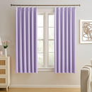 Pinch Pleated Lavender Blackout Curtains Short 2 Panels Set 45 Inch Length for Small Windows, Sound & Light Reducing Room Darkening Drape for Bathroom Bedroom(Lavender, 2 Pieces, W40 x L45) by TinyTreasures Baby Boutique