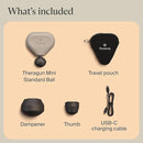 TheraGun Mini (3rd Generation) by Therabody – Ultra-Portable Massage Gun and Travel Essential for Fast, Effective Pain and Tension Relief Anywhere (Oat) by CozyNest Decor