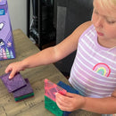 CreateOn Crayola Glitter Magnetic Tiles, Building Set for Kids, Magnetic Tiles, Kids’ Building Toys, STEM & Montessori Toys for Boys and Girls Ages 3+, 24-Piece Set (Glitter) by TinyTreasures Baby Boutique