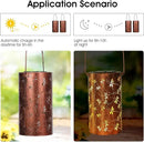 4 Pack Solar Lanterns Outdoor Hanging Lantern Lights, Dragonfly Hollowed-Out Metal Decor Lantern, Waterproof LED Decorative Garden Light - Delicate Garden Decoration for Patio, Yard by GreenHaven Gardens