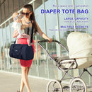 Diaper Bag Tote: Mommy Bag, Baby Bag for Boy and Girl, Mom Hospital Bag, Twins or 2 Kids Diapers Bag by TinyTreasures Baby Boutique