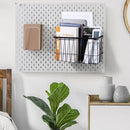 dedoot Magnetic Holder Locker 11"x 3.9"x 5.9" Strong Magnetic Black Mesh Holder Magnetic Basket Organizer Shelf Rack for Whiteboard,Fridge, Sponge, Recipe, Beverage,Refrigerator,Office File Foil by CozyNest Decor