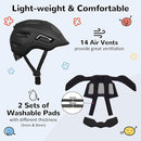 Toddler/Kids Bike Helmet, Adjustable and Multi-Sport, from Infant to Schoolchild, 2 Sizes by TinyTreasures Baby Boutique