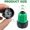 12 Pcs 1/2 Inch Drip Irrigation Tubing Faucet Garden Hose Adapter, 3/4" to 1/2" Drip Irrigation Tubing Hose Adapter, 3/4 Inch Faucet Connector Garden Hose Adapter Black and Green by GreenHaven Gardens