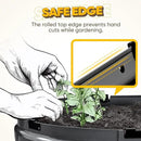 KING BIRD Raised Garden Bed Kit 2025 Upgraded Quick-Setup Galvanized Planter Garden Box Outdoor for Gardening, Vegetables, Flowers, 94x36x12 in, Dark Grey by GreenHaven Gardens