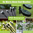 Flumy Solar Lights Outdoor Waterproof 6 Pack, Upgraded Outdoor Firefly Light for Yard Patio Garden Decor, Solar Lights for Outside Gardening Supplies,Gifts for Grandma by GreenHaven Gardens