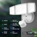 Onforu 3 Pack 65W LED Motion Sensor Outdoor Lights, Security Light Motion Outdoor Flood Light Fixture Detection Detector, 3 Adjustable Heads 6500LM 6500K IP65 Waterproof Exterior Garage Yard (White) by GreenHaven Gardens