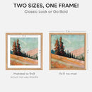 Homeforia 11x11 Picture Frame Wood, High-End Natural Oak 11 x 11 Thin Square Poster Frames with Mat 9 by 9 inch Photo, 11by11 Light Wooden Frame Matted to 9x9 Print, Tempered Glass, Wall Kit, Set of 1 by CozyNest Decor