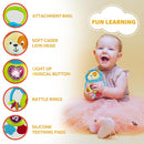 KiddoLab Musical Caesar Teething Toy for 3 Months and Up - Baby Teether, Rattle & Musical Toy with Lights & Fun Sound Effects - Baby Hanging Toy Easily Fits to Crib, Stroller and Car Seats by TinyTreasures Baby Boutique
