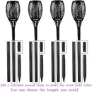4PCs Halloween Solar Torch Lights Outdoor, 43in 96 LED, Waterproof Landscape Garden Pathway Light with Purple Vivid Dancing Flickering Flames, Auto On/Off Dusk to Dawn for Halloween Lights Decoration by GreenHaven Gardens