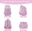 CLUCI Kids Backpack for Girls Bookbags Preschool Backpack Toddler Daycare School Bag Elementary Kindergarten Lightweight Waterproof Pink Unicorn by TinyTreasures Baby Boutique