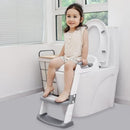 JASSONE® Potty Training Seat, Toddler Step Stool, 2 in 1 Potty Training Toilet for Kids, Baby Seat with Splash Guard and Anti-Slip Pad for Boys Girls Potty Training, Grey by TinyTreasures Baby Boutique