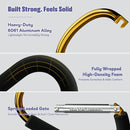 sprookber 6.7 Inch Large Stroller Hooks for Diaper Bags & Purses, Heavy Duty Mommy Hooks for Shopping, Grocery, Backpack – Baby Stroller Accessories, Set of 2 (Gold) by TinyTreasures Baby Boutique