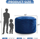 Hobestluk 5FT Bean Bag Chair Giant Bean Bag Chairs for Adults Large Bean Chairs with Removable Cover, Beanbag Chair with Filler, Adult Bean Bag Chairs for Living Room, Bedroom by CozyNest Decor