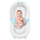 Baby Lounger for Newborn & Infant – Penguin Cozy | Quilted-Padding Center, Adjustable Safety Strap, 100% Cotton Cover, Washable Portable Infant Support Cushion by Sprinta by TinyTreasures Baby Boutique