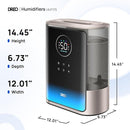 Dreo 8L Smart Humidifiers for Bedroom 600ft², 80H Runtime Warm&Cool Supersized Mist Humidifier for Large Room Indoor, Quiet Whole House humidifier for Baby, Plants, with Alexa/Google, Starlight,HM717S by TinyTreasures Baby Boutique