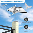 2 Pack Reflective Wind Powered Scare Devices, Weatherproof Aluminum Reflective Spinning Deterrent for Outside, Protect Your Gardens, Patios and Roofs from Bird Problems by GreenHaven Gardens