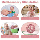 MCGMITT Sensory Balls for Baby, Food Grade Stretchy Silicone Infant Ball, Easy Grasp Ball for Babies 0-12 Months BPA-Free Montessori Learning Toy, Developmental Teething Toys Baby Shower Gifts by TinyTreasures Baby Boutique