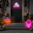 HRGXYUN Halloween Dimmable Ghost Neon Sign, Pink Boo Neon light for Wall Decor,Custom Neon Sign for Bar Club Ghost Room Decoration,5V USB Power 11.8 * 9.85in by CozyNest Decor