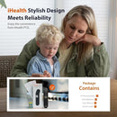iHealth Touchless Thermometer for Adults and Kids, FSA/HSA Eligible, Color-Coded Alert & Silent Mode, 1-Second Accurate Fever Check, Portable for Home, Travel Use - PT2L Black by TinyTreasures Baby Boutique