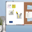 4.5'' × 2.2'' × 3.5'' Magnetic Basket for Whiteboard White Magnetic Basket for Fridge Magnetic Organizer Holder with 4 Strong Magnets Magnetic Holder for Refrigerator Locker by CozyNest Decor