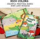 BARMACO Baby Soft Touch and Feel Crinkle Cloth Books for Infants & Toddlers, Learning Toys, Early Development Interactive Sensory Toys, Ocean Animal Tails, Gifts for Boys & Girls by TinyTreasures Baby Boutique