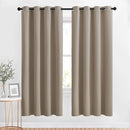 NICETOWN Bedroom Blackout Curtains and Drapes - Energy Smart Thermal Insulated Solid Grommet Blackout Draperies for Living Room (2 Panels, 52 inches x 72 inches, Taupe) by TinyTreasures Baby Boutique