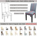 JQinHome 4 Pcs Dining Chair Slipcover, High Stretch Removable Washable Chair Seat Protector Cover for Home Party Hotel Wedding Ceremony(Light Grey) by CozyNest Decor