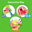 Skillmatics Scissor Skills Activity Book - Snip Snip, 25 Fun Cutting & Creative Activities for Preschoolers, 2 Child-Safe Scissors, Fine Motor Skills Craft Kit, Gifts for Kids Ages 3, 4, 5, 6, 7 by TinyTreasures Baby Boutique