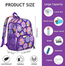Toddler Backpack for Girls 3-8: Preschool Kindergarten Backpack - Cute Kids Backpacks for Girls-Purple Smile by TinyTreasures Baby Boutique