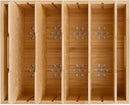Natural Bamboo Storage Tray with 5 Custom Dividers, Deep Drawer Organizer for Kitchen, Small Cabinets, Home Office & Living Room by CozyNest Decor