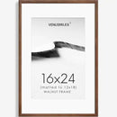 16x24 Poster Frame Natural Solid Walnut Photo Frames with 12x18 Removable Mat Wall Hanging Large Handcrafted Frame with HD Plexiglass Wall and Tabletop Display Large Picture Frame by CozyNest Decor