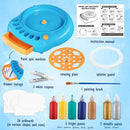 Arts and Crafts for Kids Ages 4-8,Paint Spin Art Machine Kit,Art Craft Set for 6-9 Year Old,Cool Painting Spinner Toys Kits Set,Art Supplies Birthday Gifts for Boy Girl Ages 6 7 8 9 10 11 12 Blue by TinyTreasures Baby Boutique