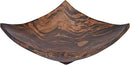 AeraVida Square-Shaped Mango Tree Wood with Dark Stain Serving Dish or Fruit Bowl | Wood Decor Bowl by CozyNest Decor
