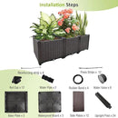 Raised Garden Bed Large Planters for Outdoor Plants Deepened Plant pots Planter Box Elevated Garden Patio Balcony Deck to Planting Flowers Vegetables Tomato and Herbs by GreenHaven Gardens