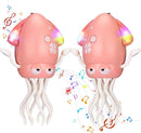 2pcs Magic Electric Dancing Octopus Toy with Led Light and Music,Pink by TinyTreasures Baby Boutique