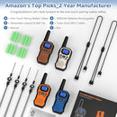 2 Way Radios for Adults Long Range Walkie Talkies for Kids Rechargeable 4 Pack, Camping Hiking Skiing Cruising Gear with Lamp, USB-C, SOS Siren, NOAA Alert, iVOX Hands-Free, One-Touch Pairing by TinyTreasures Baby Boutique