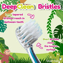 brush-baby WildOnes™ Rechargeable Kids Electric Toothbrush – Monkey | Flashing Lights, 2-Min Timer, Waterproof, 3 Brush Heads | Toddler & Child Toothbrush Ages 0-10 | Soft Bristles by TinyTreasures Baby Boutique