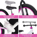 Balance Bike: for Big Kids Aged 4, 5, 6, 7, 8 and 9 Years Old - No Pedal Sport Training Bicycle | 16inch Wheel by TinyTreasures Baby Boutique