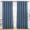 NICETOWN Room Darkening Curtains for Windows - Home Fashion Energy Saving Grommet Top Thermal Insulated Drapes for Bedroom/Patio Door (Stone Blue, 1 Pair, 66 by 90 Inch) by TinyTreasures Baby Boutique