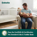 BABELIO Breathable Crib Mattress, Dual-Sided, Memory Foam, Waterproof, Removable and Machine-Washable Cover, for Toddler and Baby 52" x 27.5" by TinyTreasures Baby Boutique